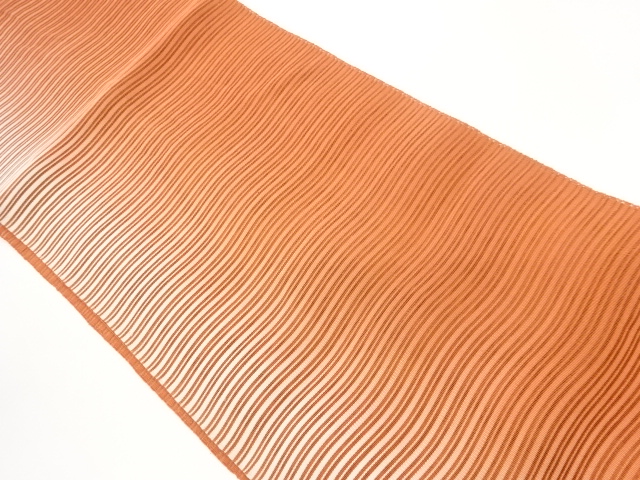 JAPANESE NAGOYA OBI FOR SUMMER / TSUZURE / WOVEN STRIPE